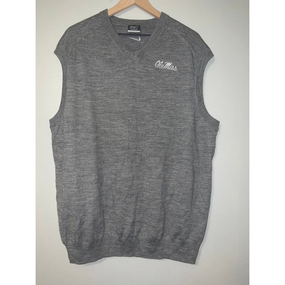 Nike golf Ole Miss wool blend sweater vest size xxl